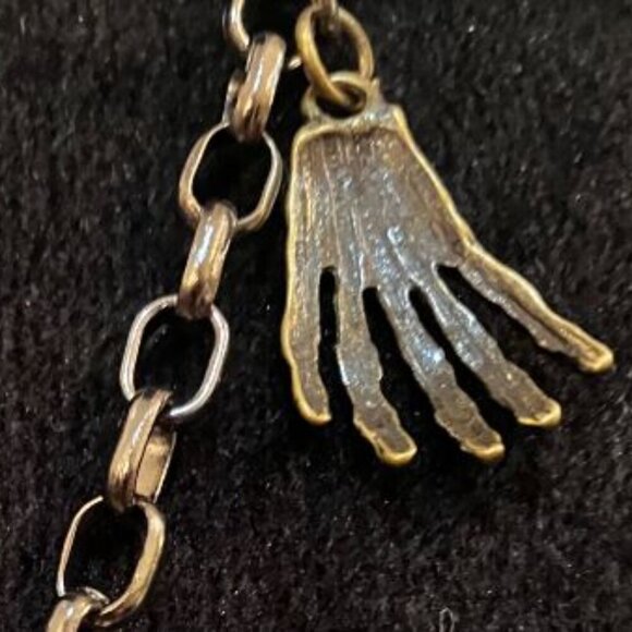 Handcrafted Goth Halloween Scary Evil Eye Bat #2 Unisex Necklace - Picture 8 of 16